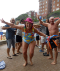 Sunday record breaking swim