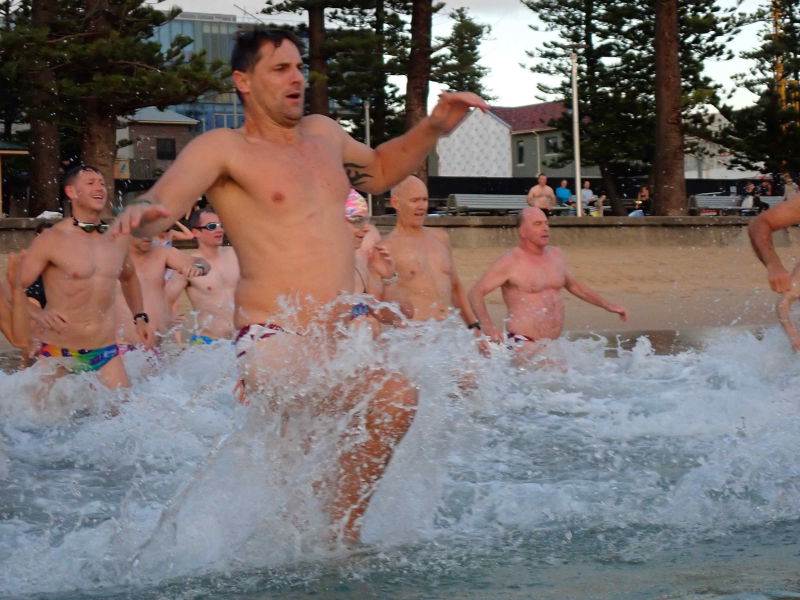 Friday 1 November 2024 a dip and a swim for the first day of the month