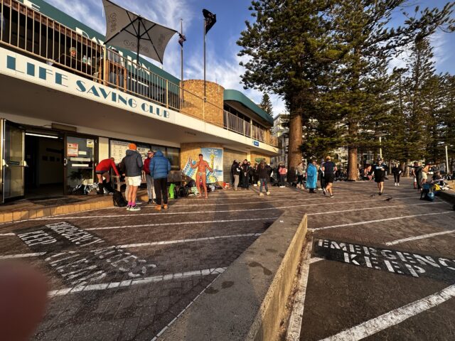 Quite a few swimmers, striving for the elusive winter badge 