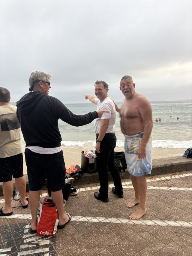 Then these guys were pointing out the dolphins they swam close to!