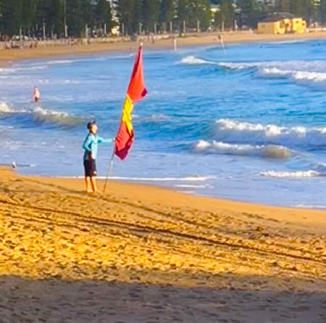 Monday 16 February 2026 – Early swim, returned OK, lifeguard set-up, hello Drinks