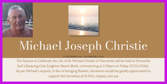 RIP Michael Christie