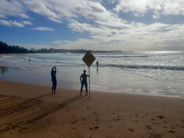 Long shadows, silver seas and calming ocean